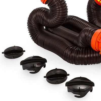 Camco RhinoFLEX 20 Ft RV Sewer Hose Kit w/Pre Attached Bayonet Fittings (Used)