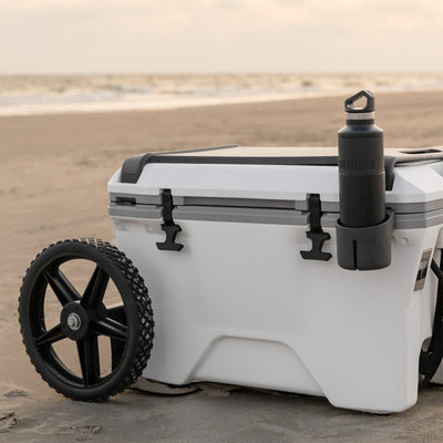 Camco Metal Universal Cooler Cart Dolly with Straps & 12" Wheels, 200lb Capacity - VMInnovations