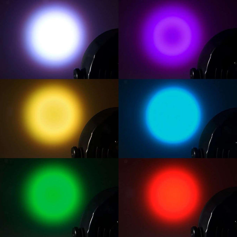 Chauvet DJ  56 LED DMX Slim Par Flat Can RGB Wash Light Effect Fixture (6 Pack) - VMInnovations