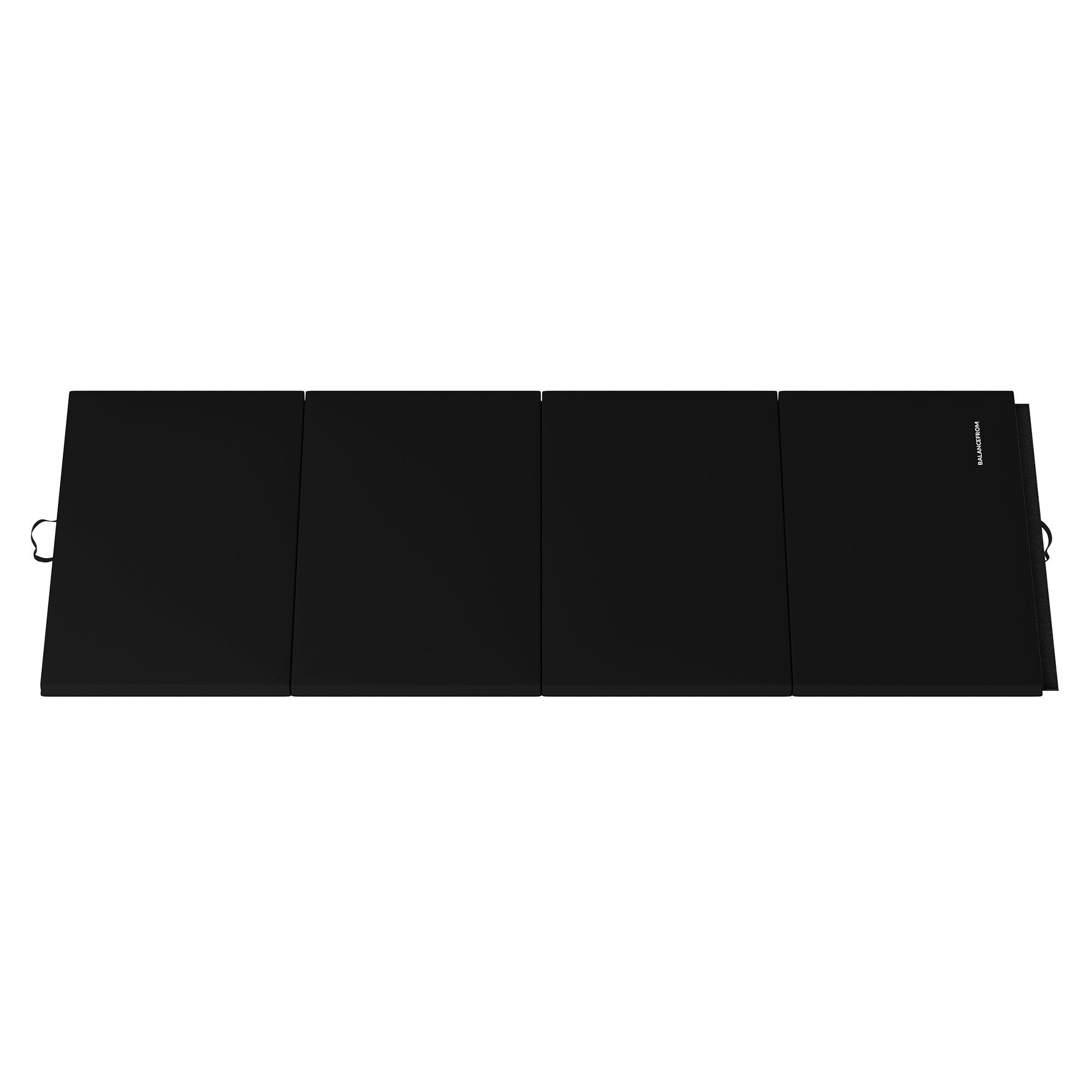 BalanceFrom Foldable Gymnastics Mat w/Sectional Balance Beam,Black (Open Box) - VMInnovations