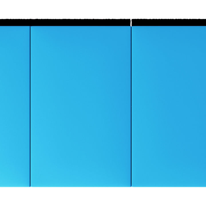 BalanceFrom Foldable Gymnastics Mat w/Sectional Floor Balance , Blue (Open Box)