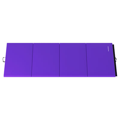 BalanceFrom Gymnastics Mat with Sectional Floor Balance Beam, Purple (Open Box) - VMInnovations