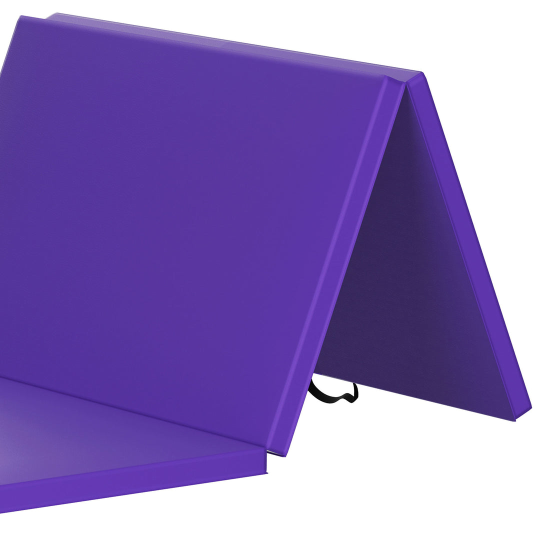 BalanceFrom Fitness Gymnastics Mat with Sectional Floor Balance Beam, Purple - VMInnovations