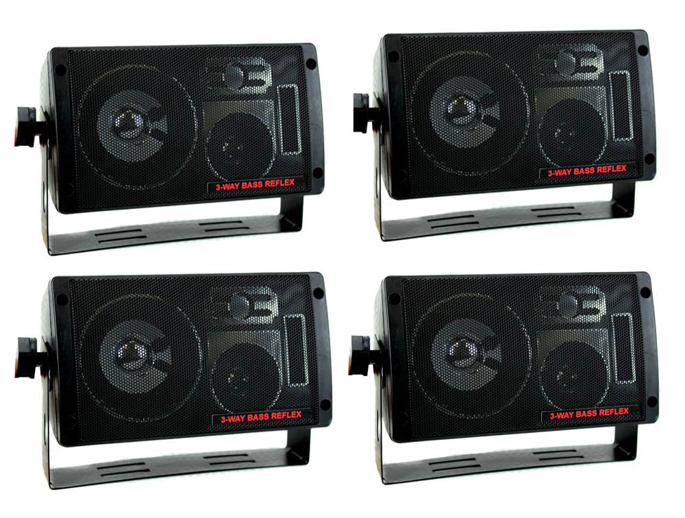 PYRAMID 2060 600W 3-Way Car Audio Mini Box Speakers Stereo Indoor System - VMInnovations