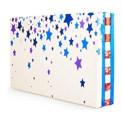 BalanceFrom Fitness 120"x48" All Purpose Gymnastics Exercise Mat, Star/Stripe - VMInnovations