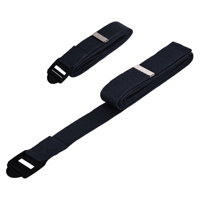 BalanceFrom 7 Piece Yoga Set with Mat, Stretch Strap, & Knee Pad, Black (Used) - VMInnovations