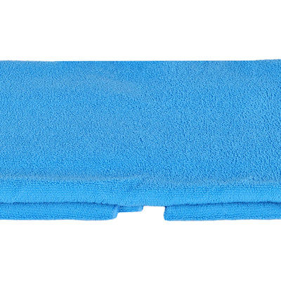 BalanceFrom 7pc Yoga Set with Mat, Stretch Strap, & Knee Pad, Blue (Open Box)