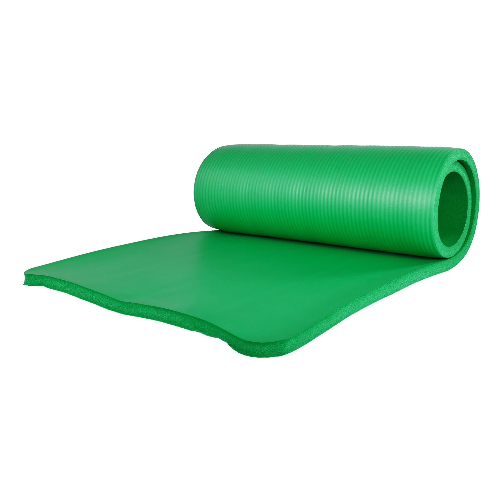BalanceFrom 7Pc Yoga Set w/Mat, Stretch Strap, & Knee Pad,Green(Open Box)
