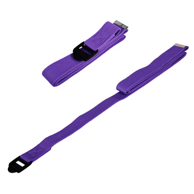 BalanceFrom Fitness 7Pc Yoga Set w/Mat, Strap, & Knee Pad, Purple (Open Box) - VMInnovations