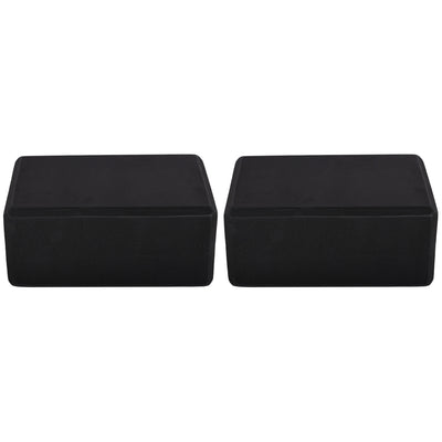 BalanceFrom 71"x24" Anti Tear Yoga Mat w/Strap, Pad & Blocks, Black(Open Box) - VMInnovations