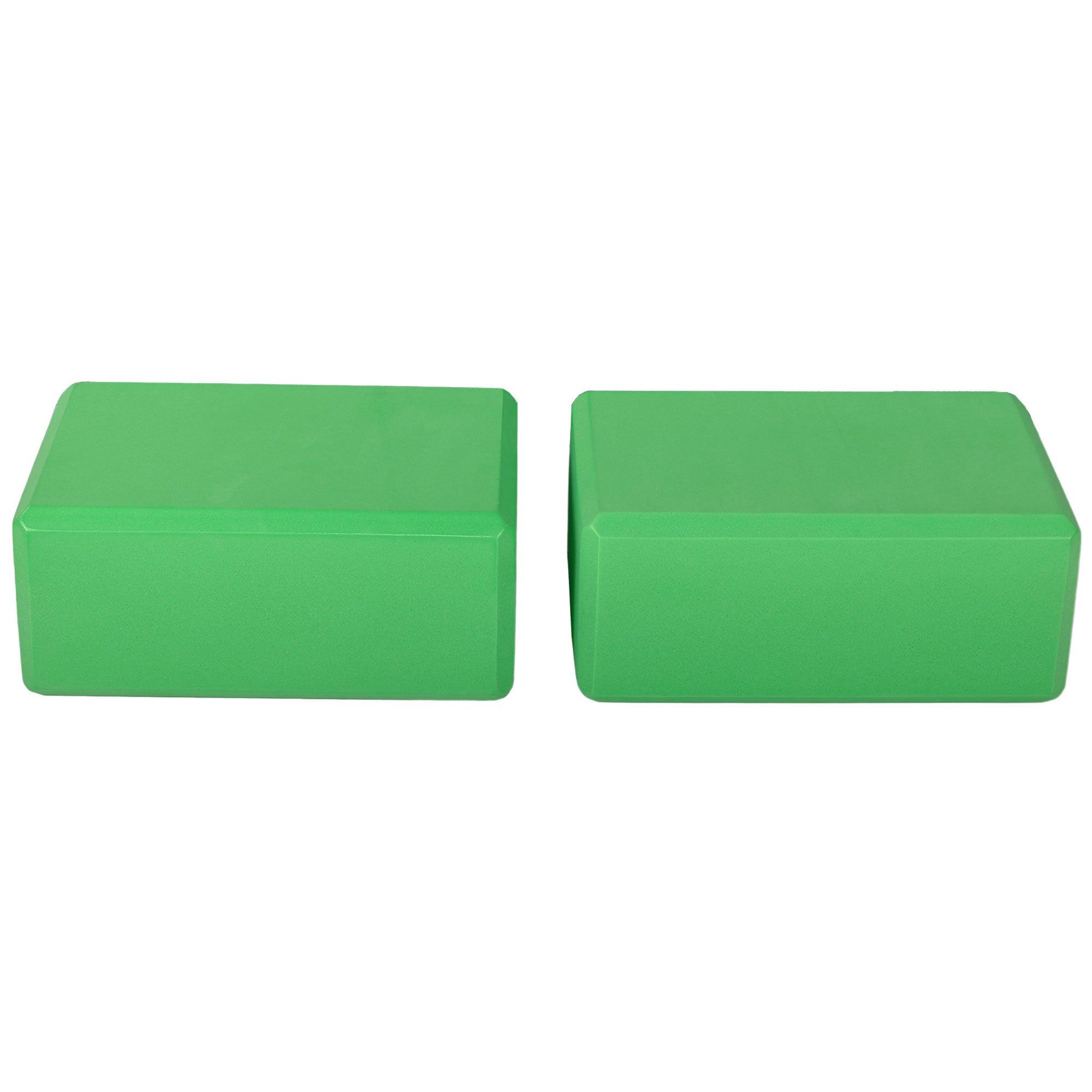 BalanceFrom 71"x24" AntiTear Yoga Mat w/Strap, Knee Pad & Blocks,Green(Open Box) - VMInnovations
