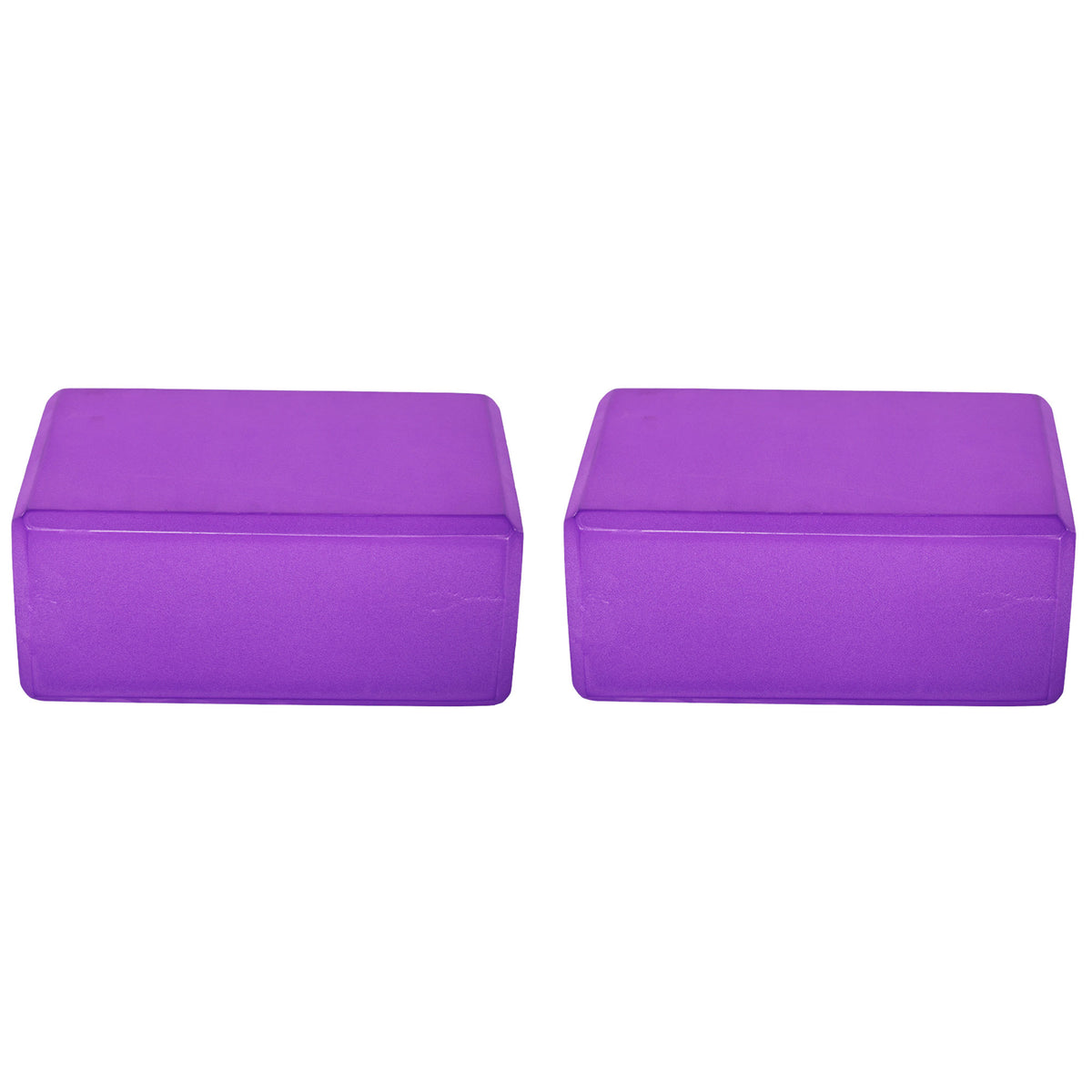 BalanceFrom 71"x24" Anti Tear Yoga Mat w/Strap, Knee Pad & Blocks,Purple (Used)