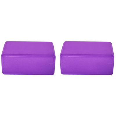 BalanceFrom 71"x24" Anti Tear Yoga Mat w/Strap, Knee Pad & Blocks,Purple (Used) - VMInnovations