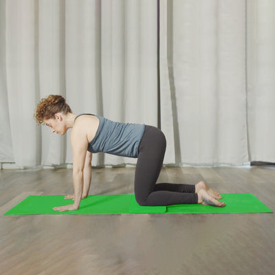 BalanceFrom Fitness 1" Extra Thick Yoga Mat w/Knee Pad and Strap, Green (Used) - VMInnovations