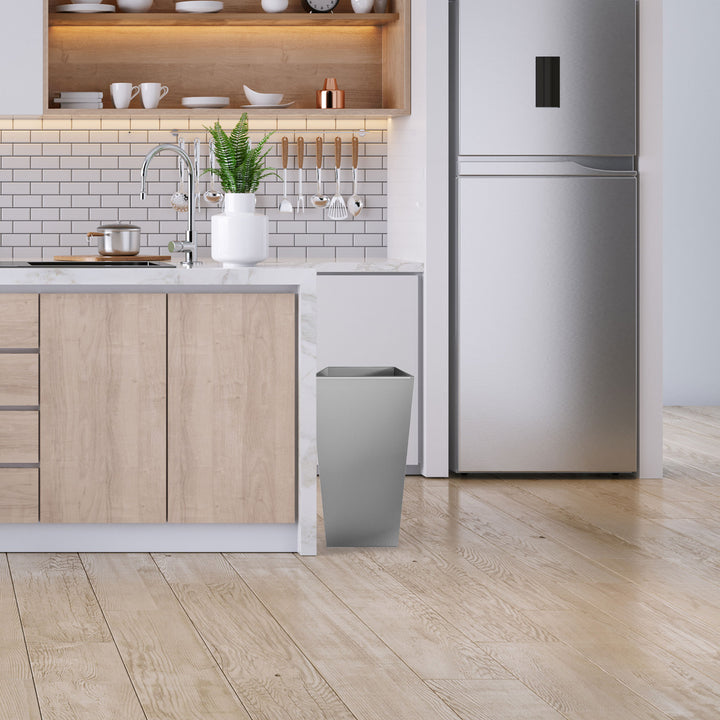 Rev-A-Shelf 74 Qt Trash Can for Kitchen Stainless Steel, Silver, 51-70-1SS
