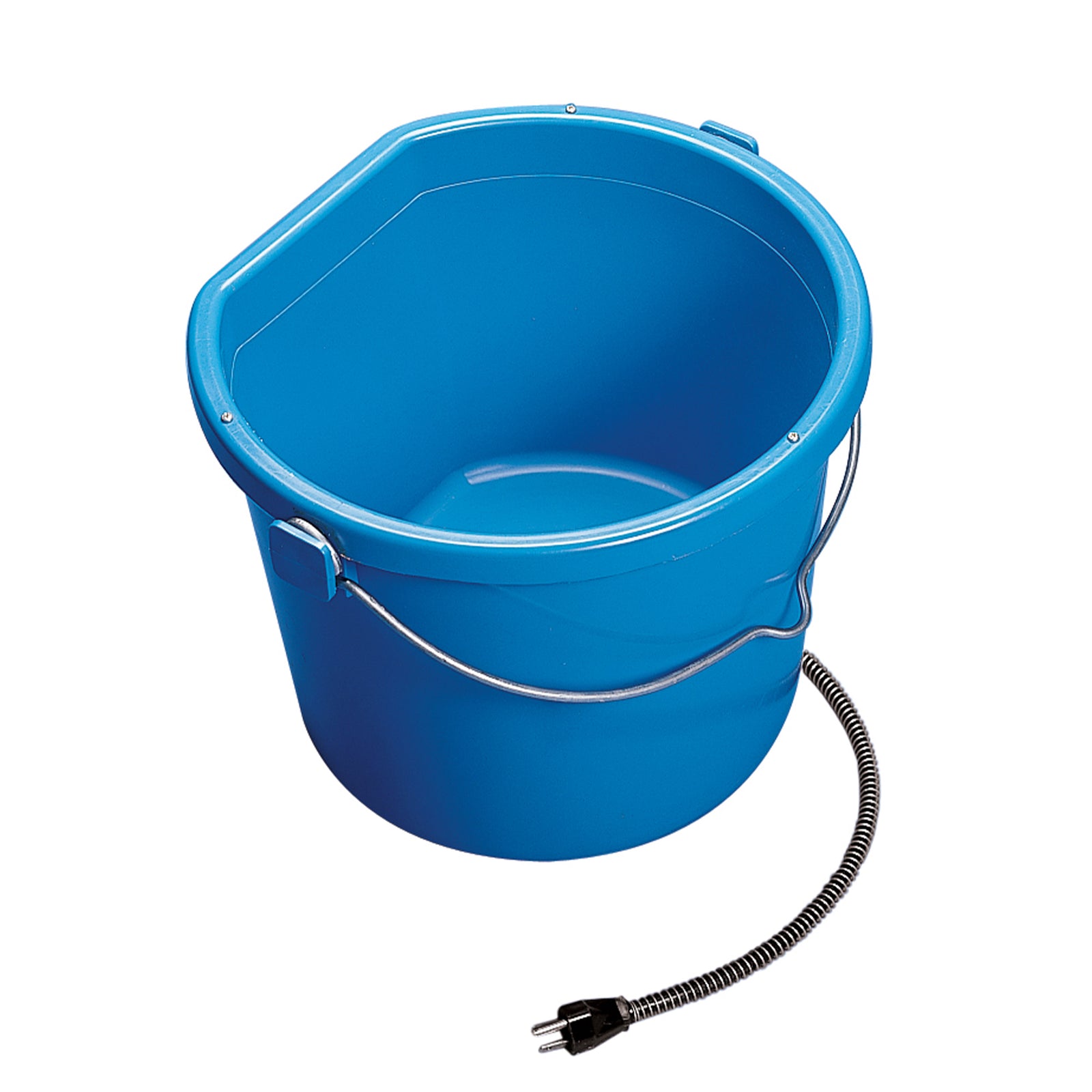 API 20 Quart Plastic Thermostatically Controlled Round Flat Back Heated Bucket - VMInnovations