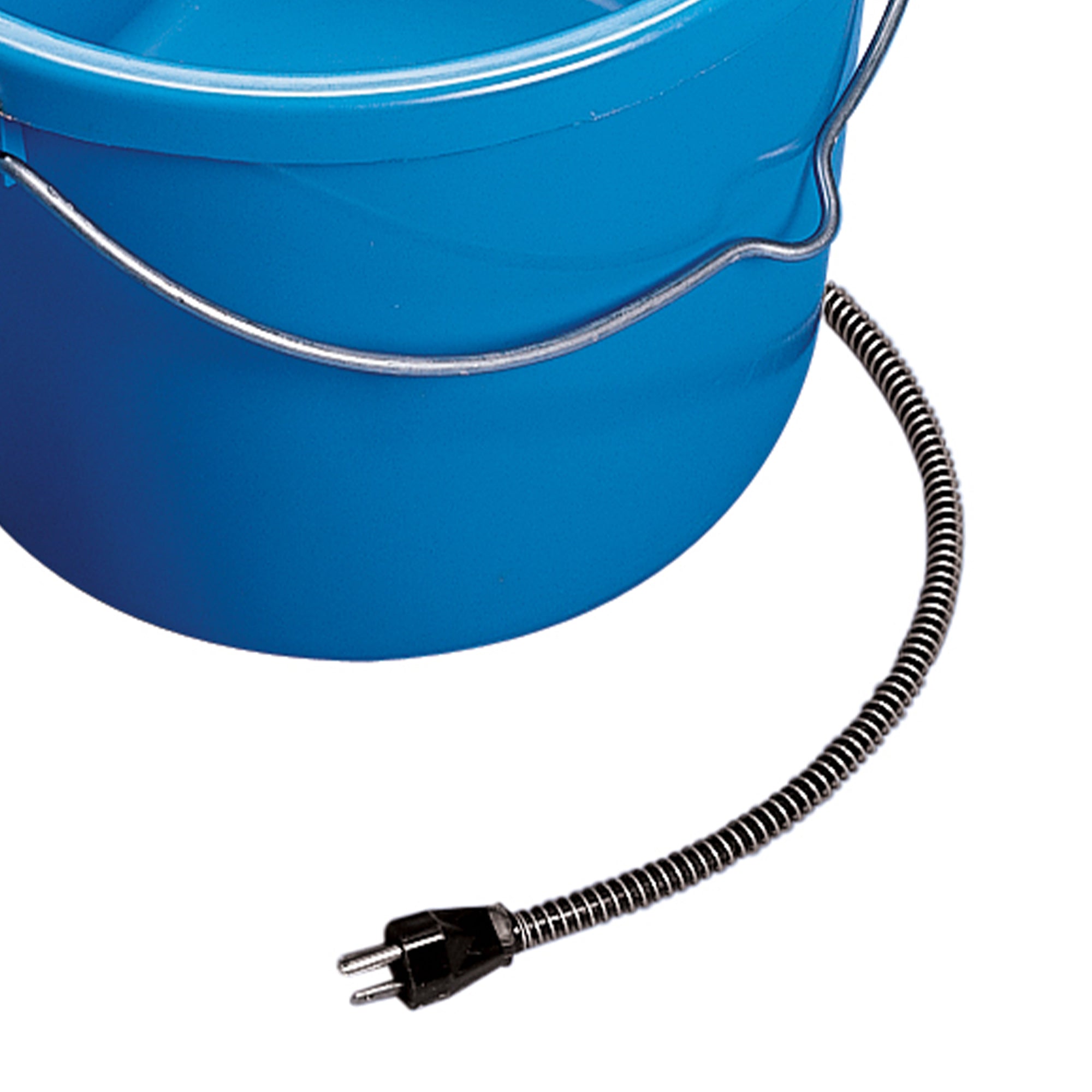 API 20 Quart Plastic Thermostatically Controlled Round Flat Back Heated Bucket - VMInnovations