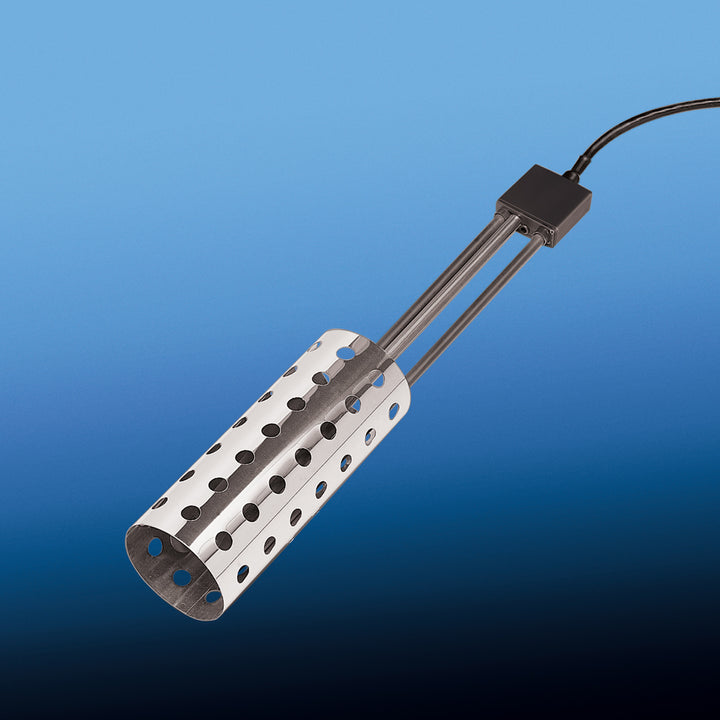 API 1000W Thermostatic Pail/Bucket Water Heater w/ Wire Guard, Silver (Open Box) - VMInnovations