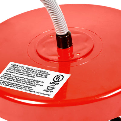 API 1500 Watt Thermostatic Winter Floating Pond Water Deicer and Heater, Red - VMInnovations