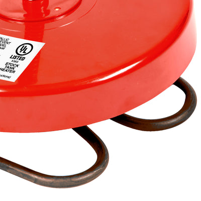 API 1500 Watt Thermostatic Winter Floating Pond Water Deicer and Heater, Red - VMInnovations