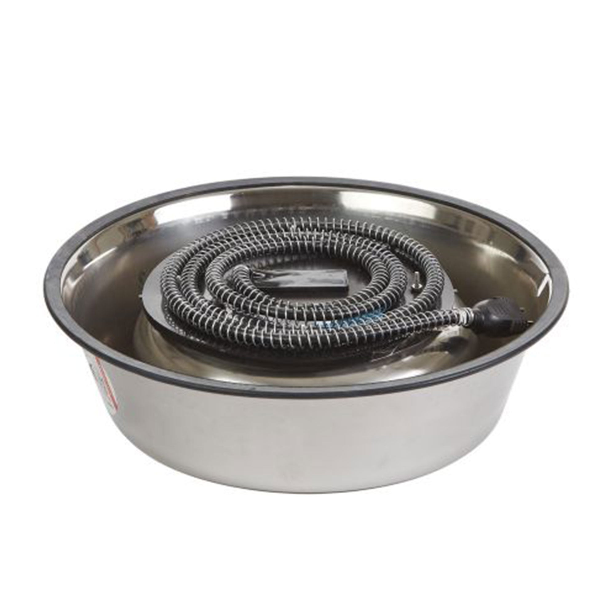 API 5 Quart Stainless Steel Thermostatically Controlled Nestable Heated Pet Bowl - VMInnovations