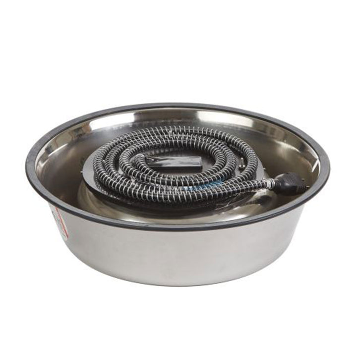 API 5qt Stainless Steel Thermostatically Controlled Heated Pet Bowl (Open Box)