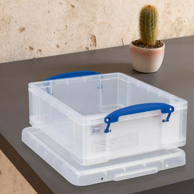 Really Useful Box 8.1L Plastic Storage Container w/Snap Lid & Lock Handle (Used) - VMInnovations