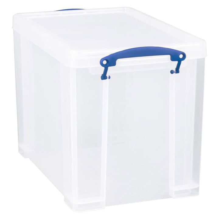 Really Useful Box 19L Plastic Storage Container w/Snap Lid & Clip Lock Handles