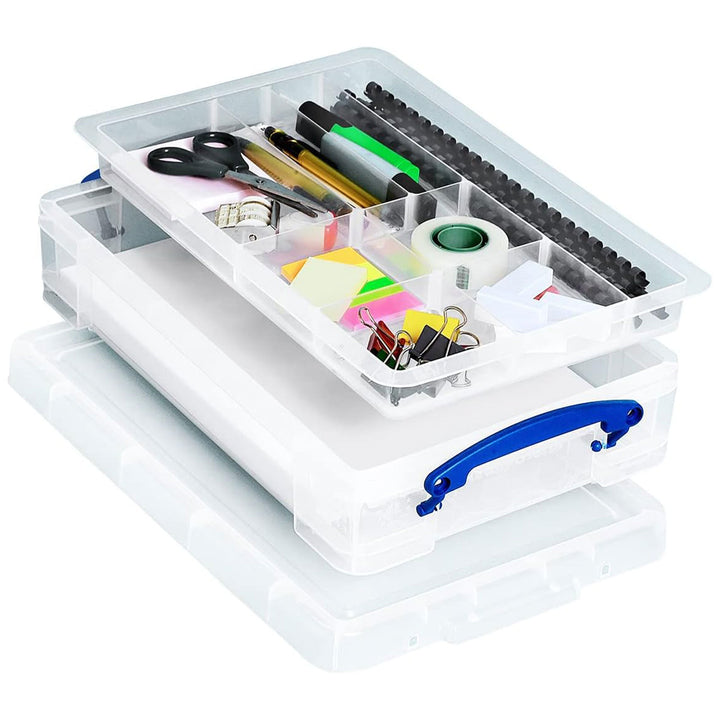 Really Useful Box 4L Plastic Storage Container w/Snap Lid & Lock Handles (Used) - VMInnovations