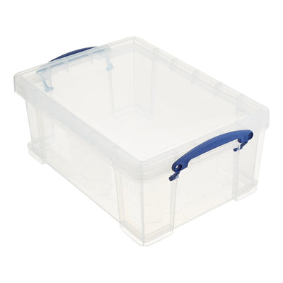 Really Useful Box 9L Plastic Container w/Snap Lid & Clip Lock Handles (Used) - VMInnovations