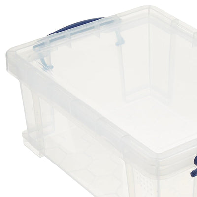 Really Useful Box 9L Plastic Storage Container w/Snap Lid & Clip Lock Handles