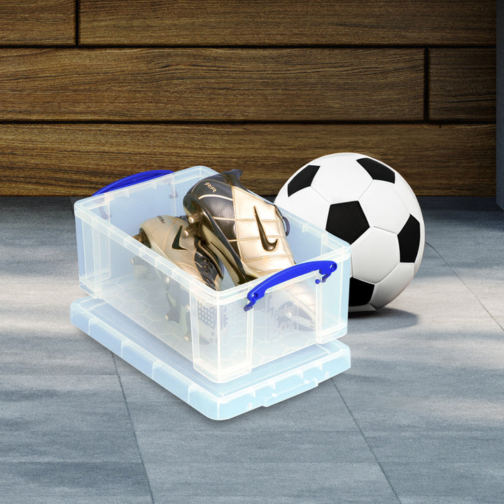 Really Useful Box 9L Storage Container with Snap Lid & Clip Lock Handle (3 Pack)