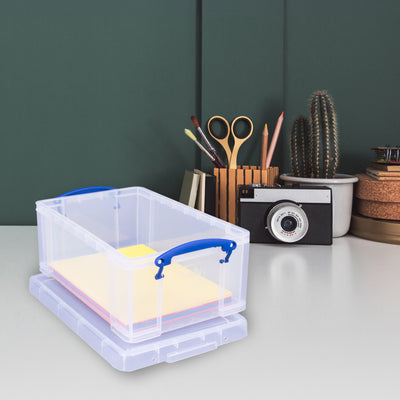 Really Useful Box 9L Storage Container with Snap Lid & Clip Lock Handle (3 Pack)