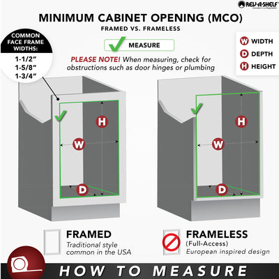Rev-A-Shelf Kitchen Cabinet Wood Door Mount w/ Polymer Cutting Board, 4DMCB-15P - VMInnovations