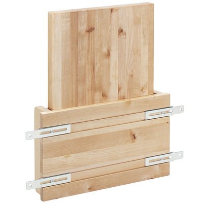 Rev-A-Shelf Kitchen Cabinet Wood Door Mount w/ Polymer Cutting Board, 4DMCB-15P