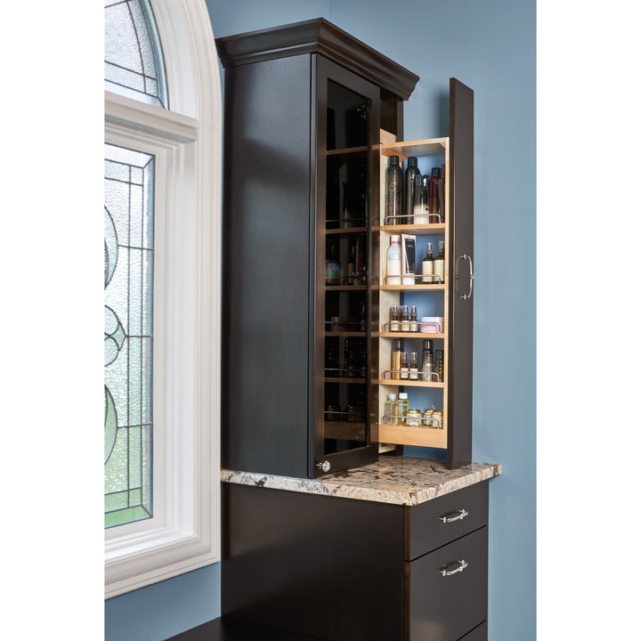 Rev-A-Shelf 6" Pullout Wall Filler w/ Soft-close, 36" Height, 432-WFBBSC36-6C - VMInnovations