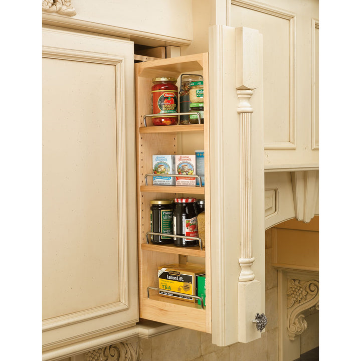 Rev-A-Shelf 3" Pullout Wall Filler w/ Soft-close, 42" Height, 432-WFBBSC42-3C - VMInnovations