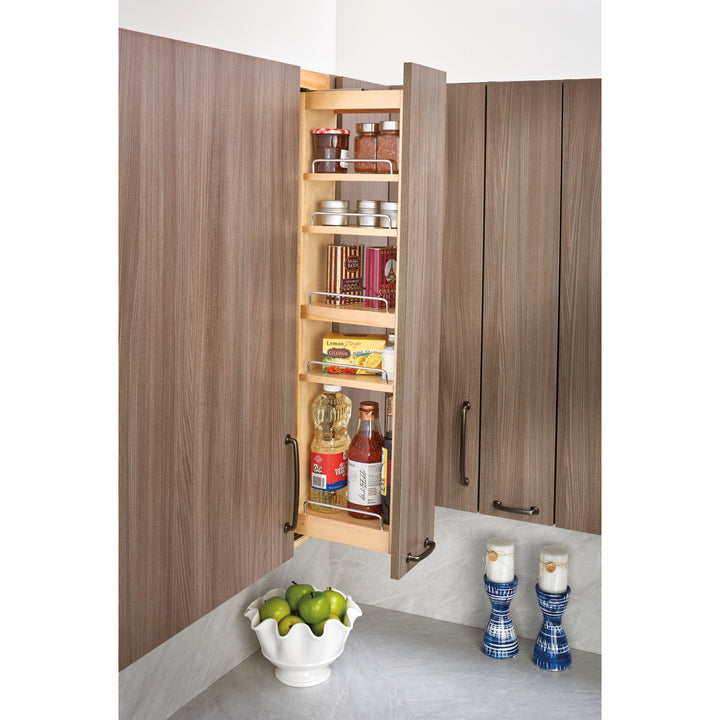 Rev-A-Shelf 3" Pullout Wall Filler w/ Soft-close, 42" Height, 432-WFBBSC42-3C - VMInnovations
