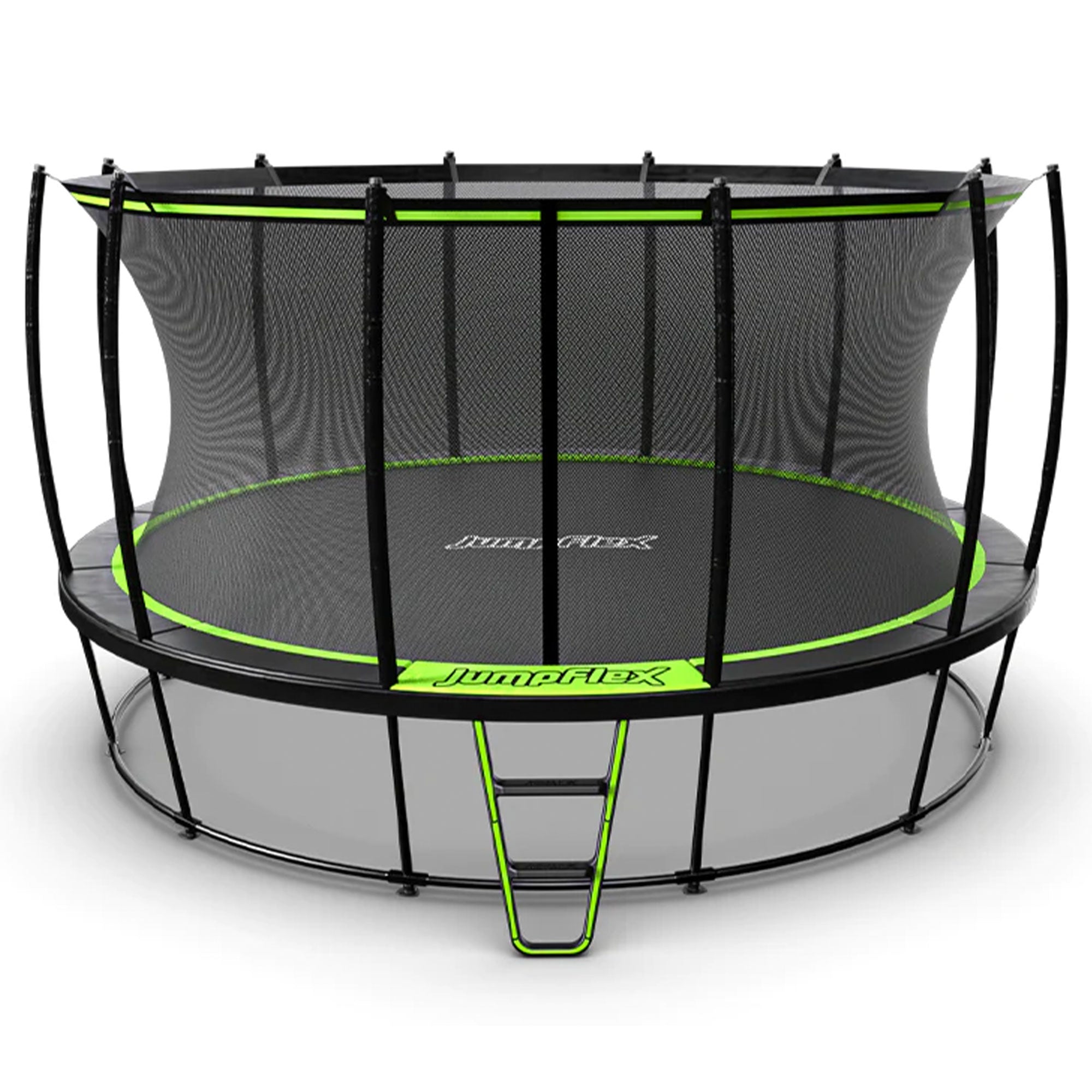 JumpFlex HERO 15' Round Trampoline with Safety Net Enclosure and Net Attachment - VMInnovations