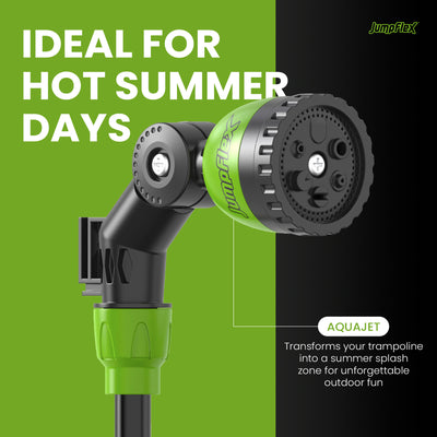JumpFlex AquaJet Multi-Spray Sprinkler Water Hose Attachment for Trampolines