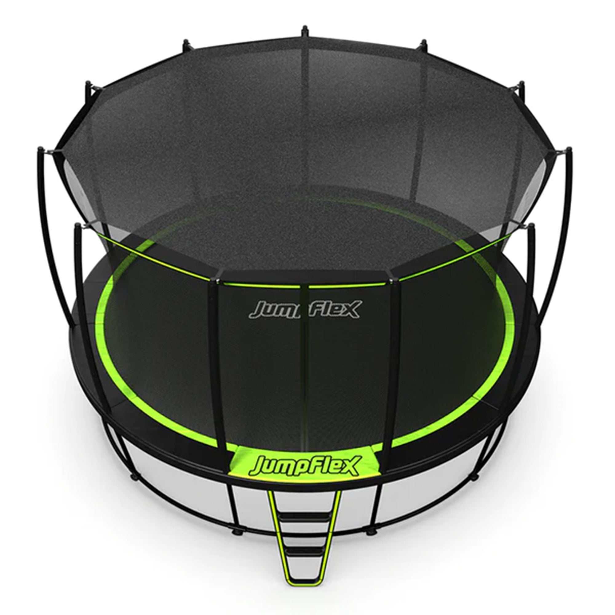 JumpFlex  FLEX 12 Foot Soft Protective Trampoline Canopy Cover, Black (Open Box)