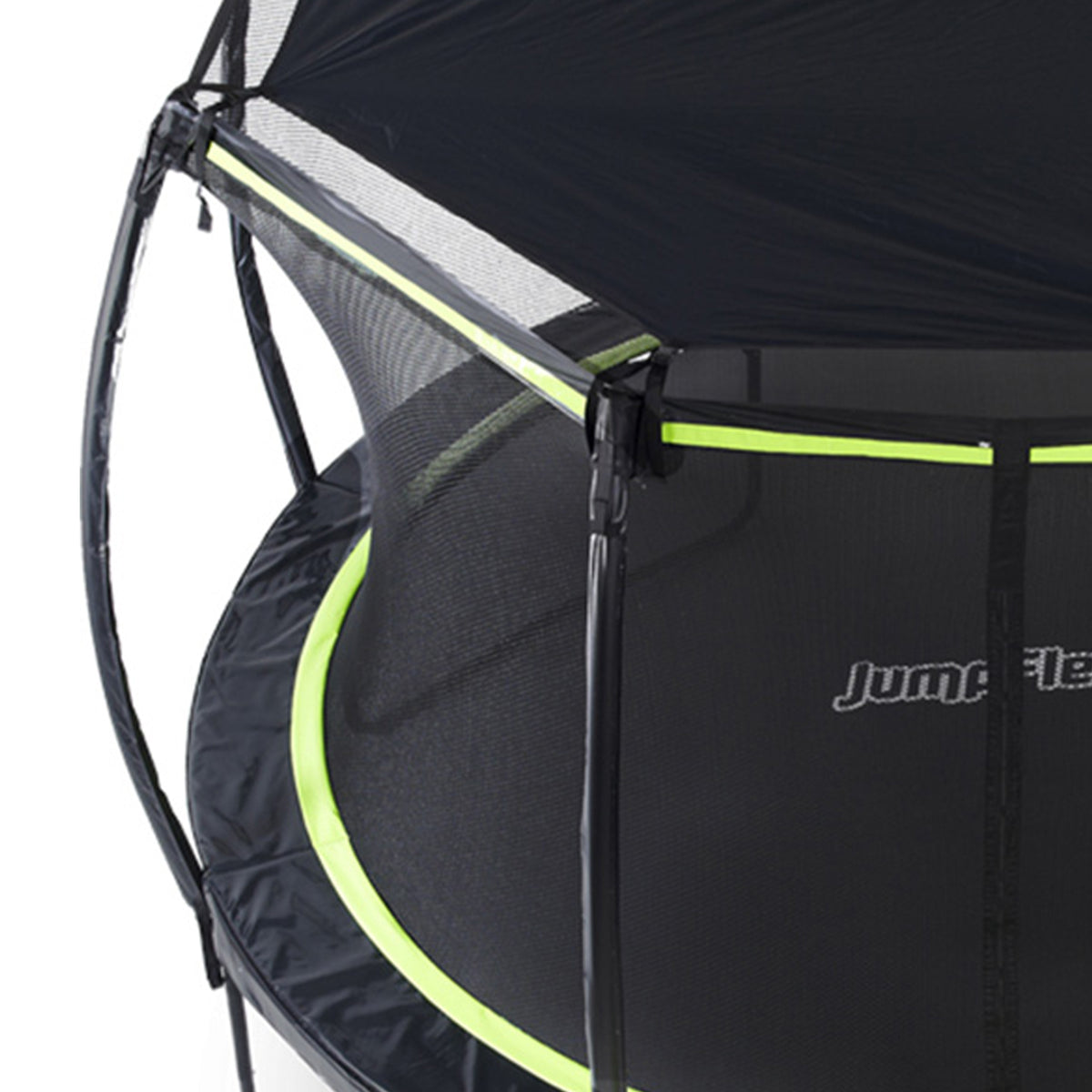 JumpFlex  FLEX 12 Foot Soft Protective Trampoline Canopy Cover, Black (Open Box)