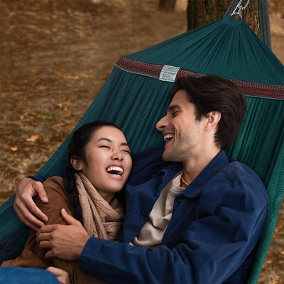 Tranquillo 106.5" Double Hammock w/Adjustable Stand & Bag, Peacock (Open Box)