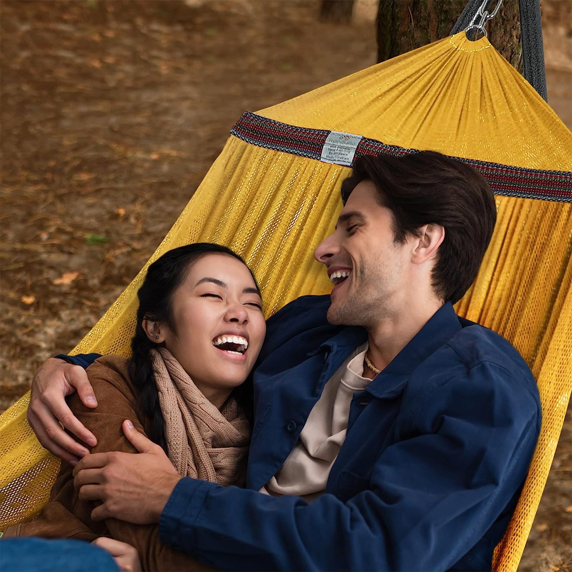 Tranquillo 106.5" Double Hammock w/Adjustable Stand & Bag, Yellow (For Parts) - VMInnovations