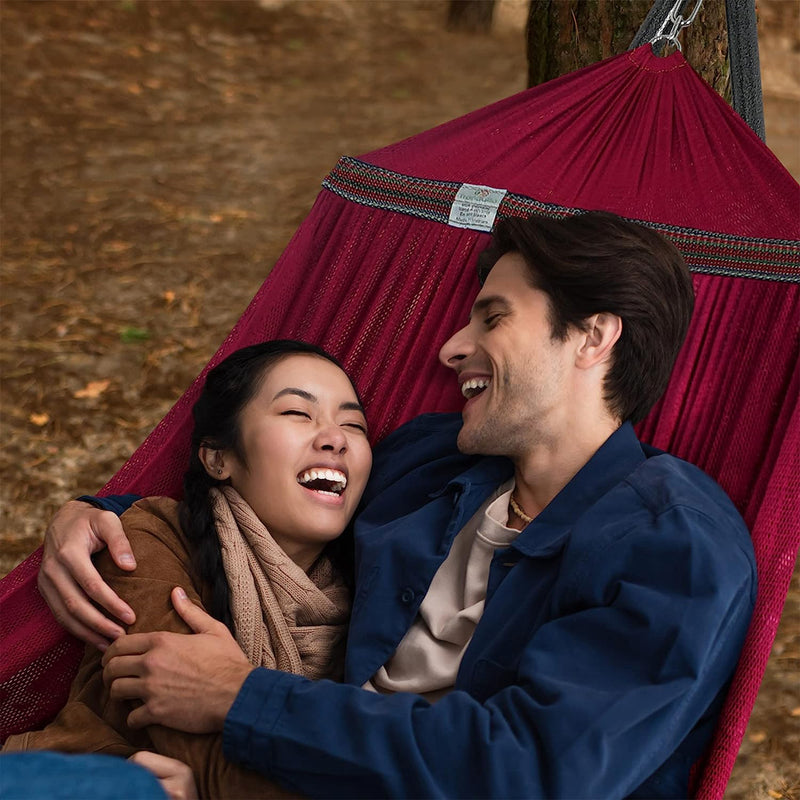 Tranquillo 106.5" Double Hammock w/Adjustable Stand and Bag, Red (Open Box)