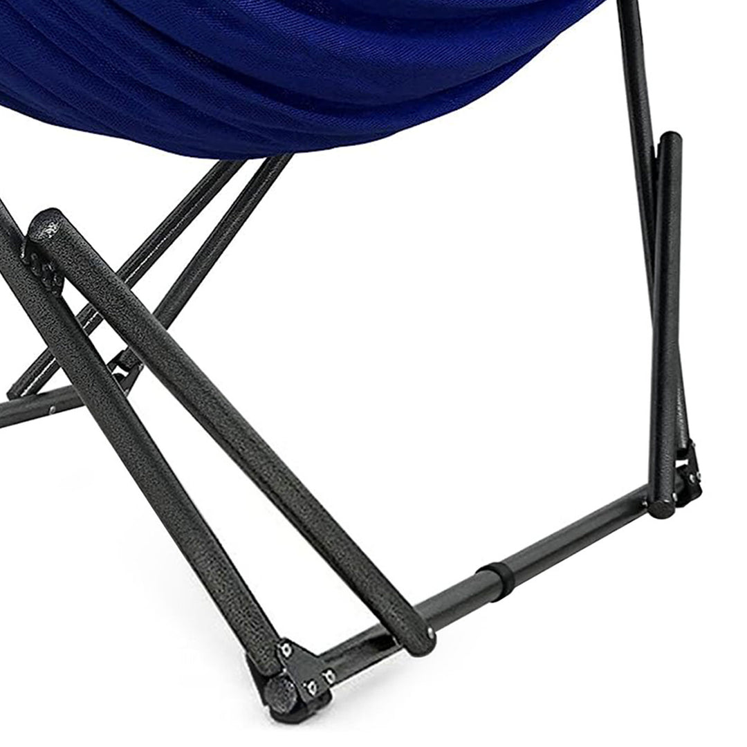 Tranquillo 116" Double Hammock with Adjustable Stand and Bag, Blue (Open Box)