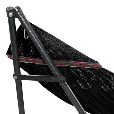 Tranquillo Universal 116" Double Hammock w/Adjustable Stand & Bag, Black (Used) - VMInnovations