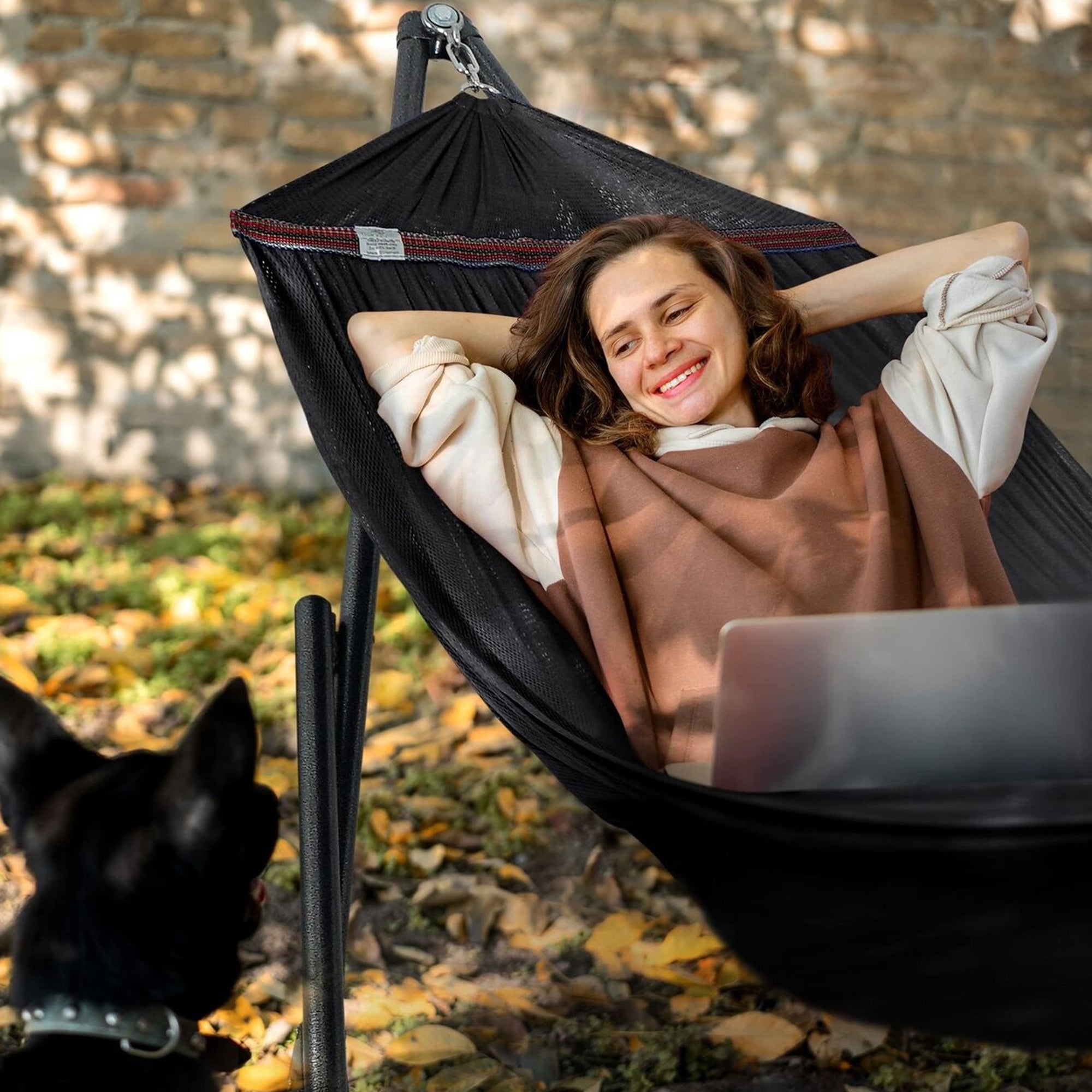 Tranquillo Universal 116" Double Hammock w/Adjustable Stand & Bag, (For Parts)