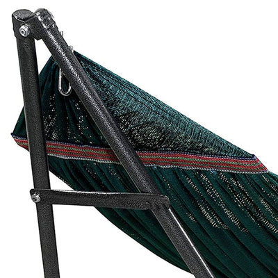 Tranquillo Universal 116" Double Hammock with Adjustable Stand and Bag, Peacock