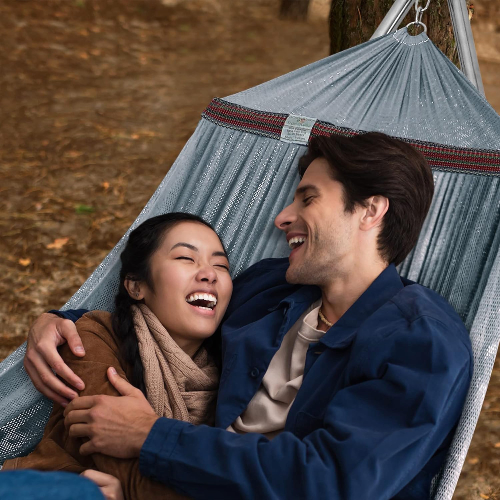 Tranquillo Universal 106" Double Hammock with Adjustable Stand, Grey (For Parts) - VMInnovations